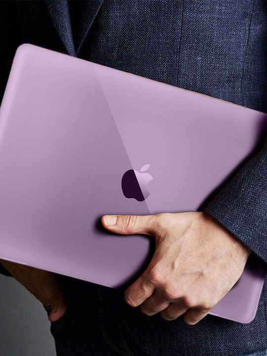 Avizar Tasche Abdeckung für Laptop MacBook Air 13'' 2018 in Lila Farbe BACK-PP-AIR13