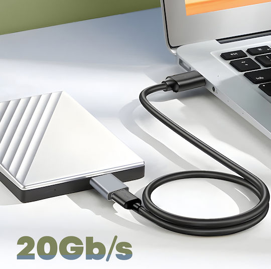 Женски Usb-c към Мъжки Micro B Адаптер за Зареждане и Синхронизация Компактен Сив