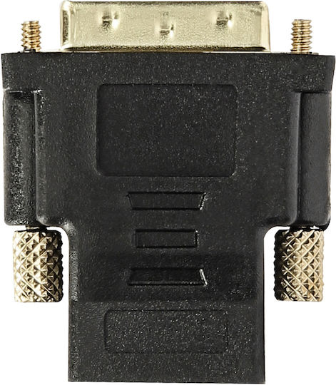 HDMI Buchse auf DVI Stecker Bidirektionaler Video Konverter Schwarz Vergoldet