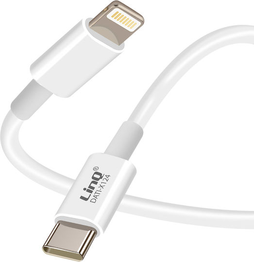 LinQ USB-C to Lightning Cable 20W Λευκό 1m (DATI-X124)