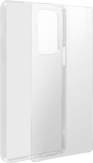 Cover Motorola Edge 20 Pro Silicone Soft Tempered Glass 9h Clear