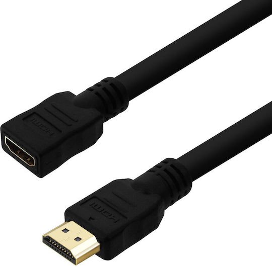 LinQ HDMI-Kabel männlich - HDMI-Buchse 1,5m Schwarze