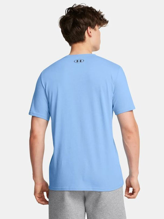 Under Armour Left Chest Men's Athletic T-shirt Short Sleeve Blue