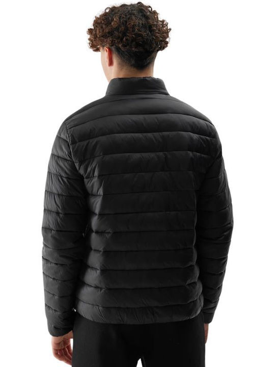 4F Herren Jacke Puffer Schwarz