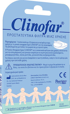 Clinofar Clinofar Ανταλλακτικά Ρινικού Αποφρακτήρα για Βρέφη και Παιδιά 20τμχ