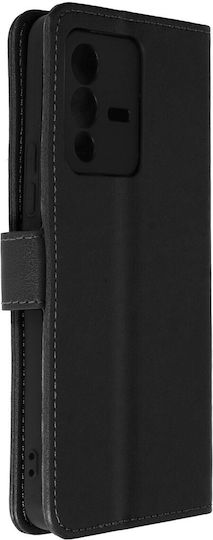 Folio Vivo 23 5g Case Wallet Video Stand Smooth Leather Effect Black