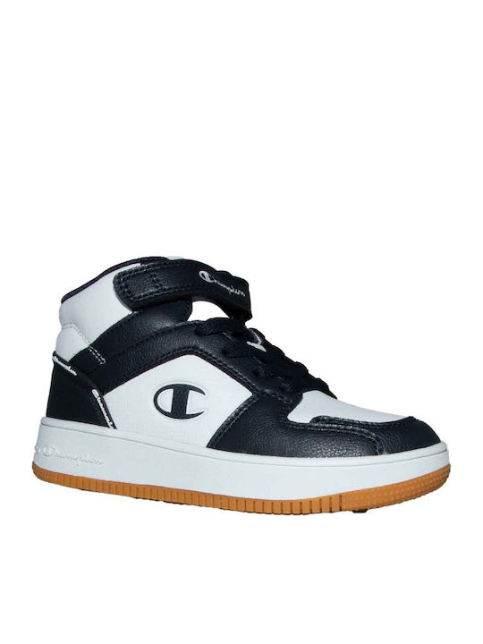 Rebound 2.0 Mid Cut Incaltaminte Sport Copii Baschet Cu Închidere Hoop & Loop Alb