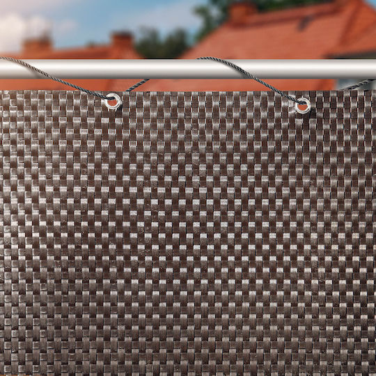 Kadax Balkonsichtschutz Technorattan Balkonmatte 0,9x4m