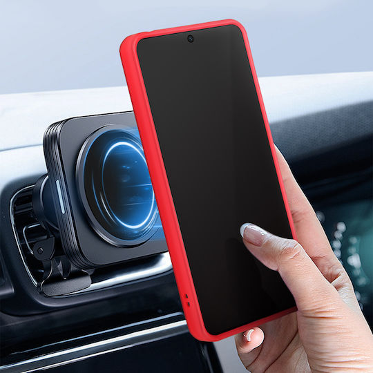 Avizar Case Redmi Note 13 Pro 5g Metal Ring Supporting Function Red