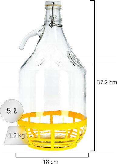 Kadax 5l Balloon Carafe Wine Bottle Closure