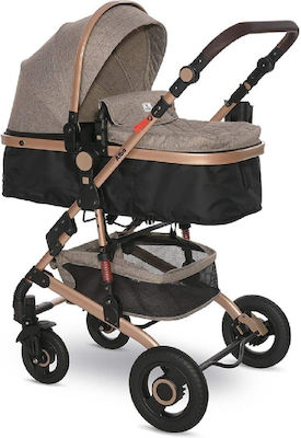 Lorelli Alba Premium 2 in 1 Verstellbar 3 in 1 Baby Kinderwagen Geeignet für Neugeborene Pearl Beige 11.5kg