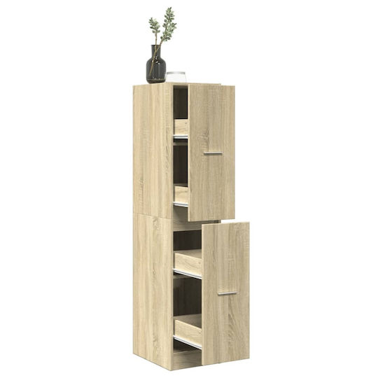 vidaXL Στήλη Μπάνιου Δαπέδου Μ30xΒ41xΥ144.5cm Sonoma