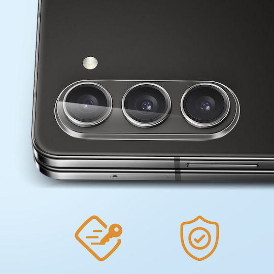 Протектор за камера Samsung Galaxy Z Fold 5 Двукомпонентен Анти-пръстови отпечатъци