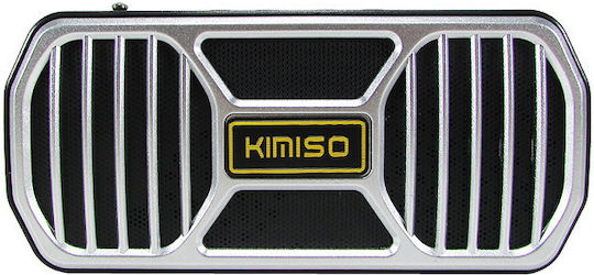 Kimiso Bluetooth Speaker 5W with Radio and Battery Life up to 3 hours Silver