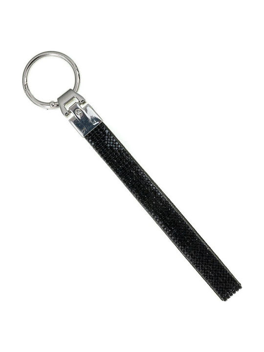 Schlüsselanhänger Design Strass Fantasy 108012 Schwarz Schwarz