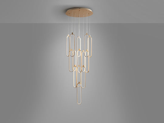 Colette Verstellbar Hängelampe Rose Gold 60x49cm.