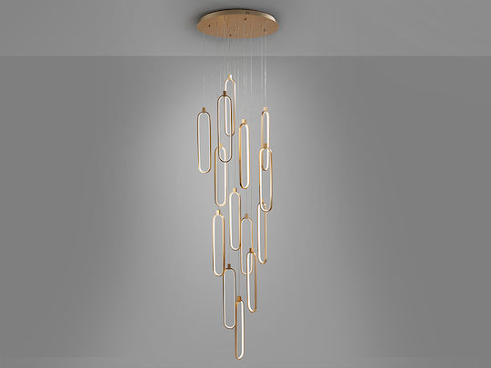 Colette Verstellbar Hängelampe Rose Gold 60x49cm.