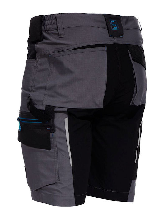 Stenso Stretch Reflektierend Arbeitsshorts Gray