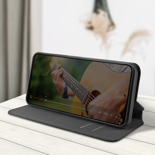 Flip Case Sony Xperia 1 Magnetischer Kartenhalter Video-Unterstützung Schwarz