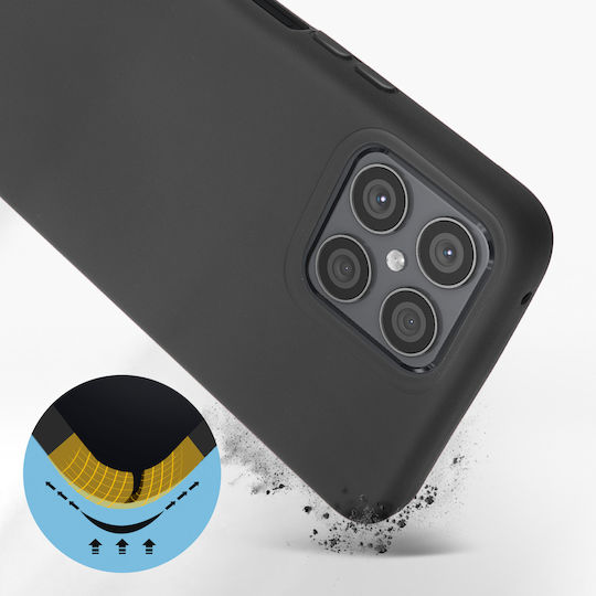 Husă Honor X8 4G Silicon Semi-rigidă Soft-touch Subțire Neagră