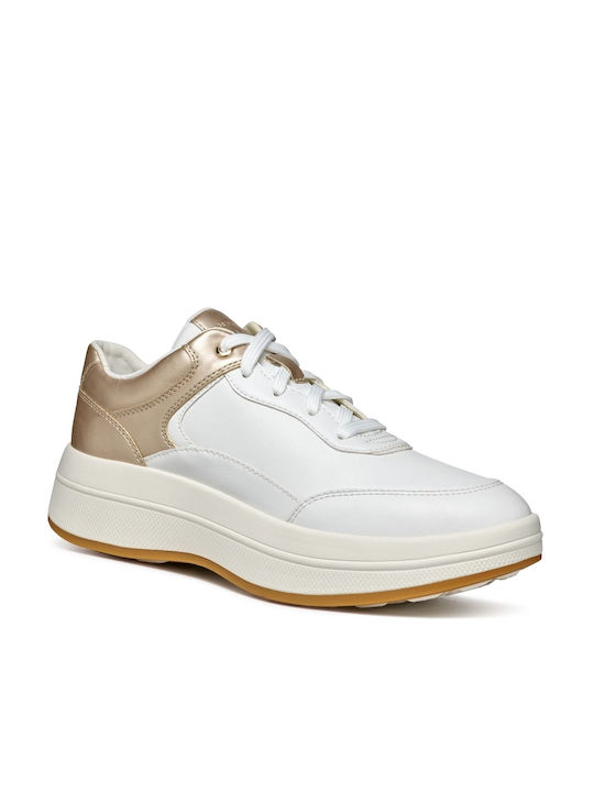 Geox Spherica Damen Sneakers White / Lt Gold