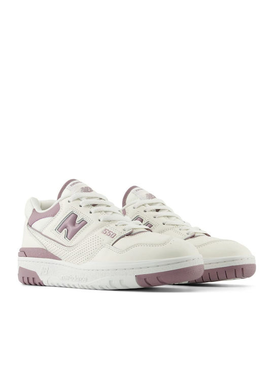 550 Women's Sneakers White Rose