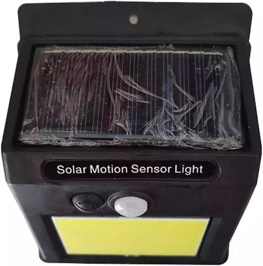 Set of 8 Wall Solar Lights Cold White 6500K with Motion Sensor and Photocell IP65