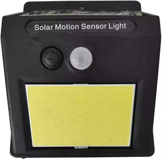 Set of 8 Wall Solar Lights Cold White 6500K with Motion Sensor and Photocell IP65