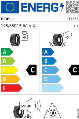 Pirelli Powergy 175/65R15 88V XL Anvelopă 4 Anotimpuri pentru Autoturism de Pasageri