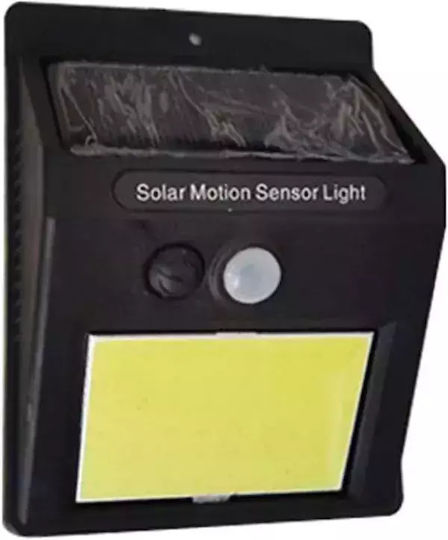 Set 10 Lămpi Solare de Perete Alb Rece 6500K cu Senzor de Mișcare și Fotocelulă IP65