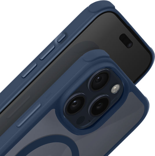 Carcasă Force Magsafe pentru iPhone 15 Pro 3m Air Frost Albastru Închis