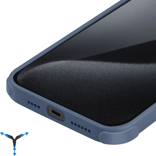 Carcasă Force Magsafe pentru iPhone 15 Pro 3m Air Frost Albastru Închis