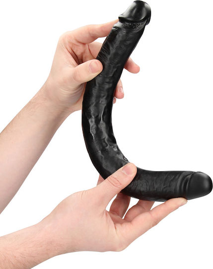 Shots Διπλό Dildo Μαύρο 35cm