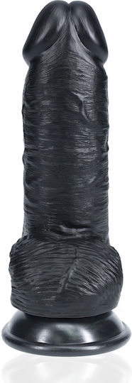 Shots Ρεαλιστικό Dildo με Όρχεις και Βεντούζα Μαύρο 20cm