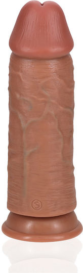 Shots Realistisches Dildo mit Saugnapf Braune 23cm