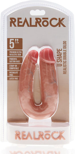 Shots Διπλό Dildo Flesh 15cm