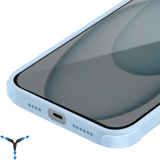 Force Case Magsafe Case for iPhone 15 3m Air Frost Light Blue
