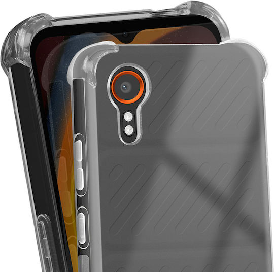 Akashi Hülle Samsung Galaxy Xcover 7 Soft Touch Stoßfeste Ecken Transparent