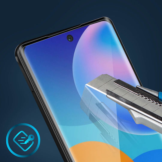 Gehärtetes Glas Huawei P Smart 2021 Stoßfest Anti-Fingerabdruck Bigben Schwarz