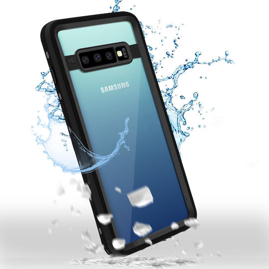 Protective Case Samsung Galaxy S10 Plus Waterproof + Screen Protector Black