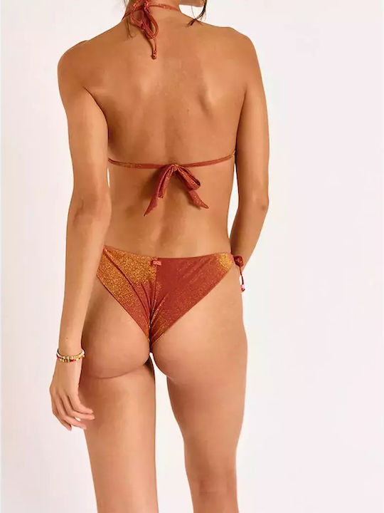 Banana Moon Lina Seaglitter Bikini Slip Red