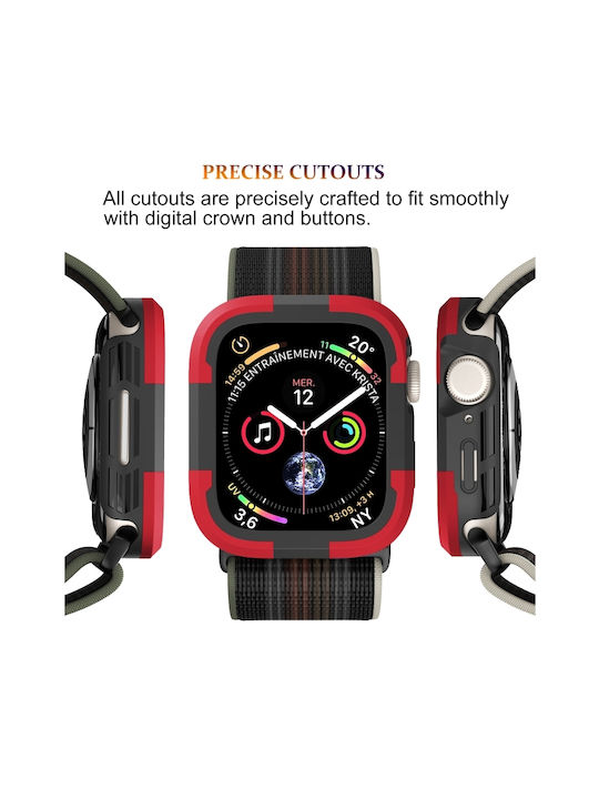Silicone Case in Red color for Apple Watch Ultra 49mm
