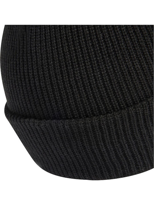 Essentials Beanie Unisex Beanie Knitted in Black color
