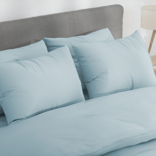 Nordic Paradise Комплект Плик за Завивка Памучен Кинг Сайз с 2 Калъфки 220x240 Dream Blue