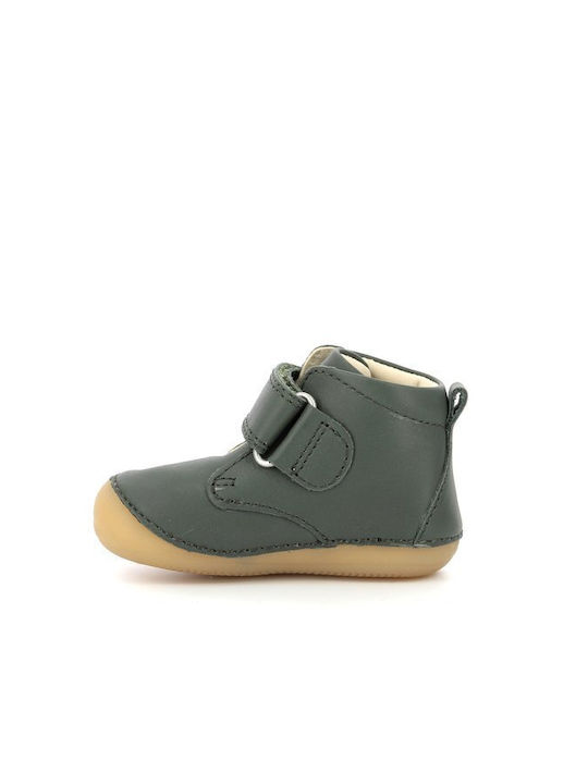 Kickers Kids Leather Boots Green