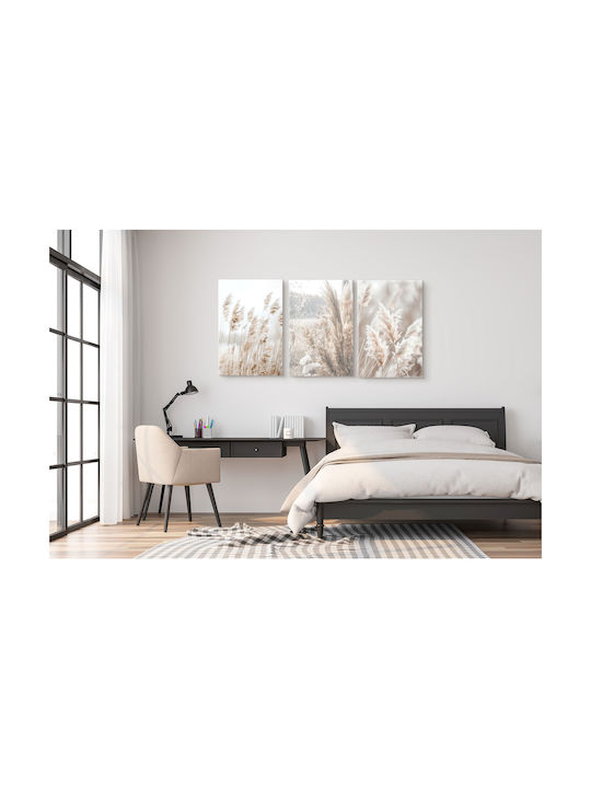 Naklejkomania Τρίπτυχος Πίνακας σε Καμβά 60x120cm