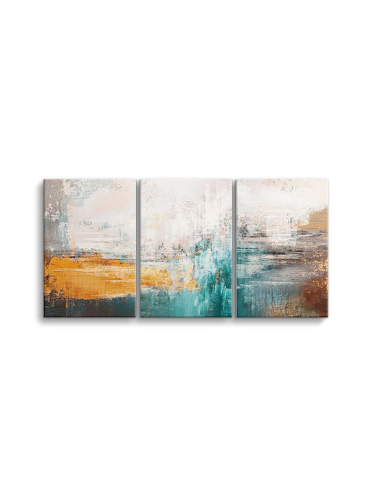 Naklejkomania Τρίπτυχος Πίνακας σε Καμβά 60x120cm