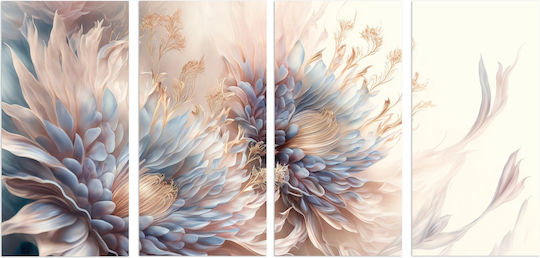 Naklejkomania Fourfold Painting on Canvas 60x120cm