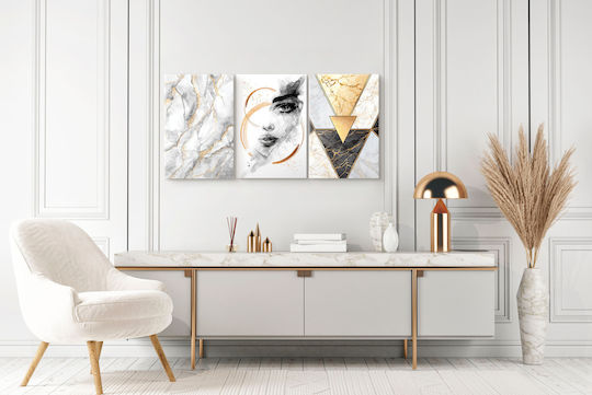 Naklejkomania Dreifach Gemälde auf Leinwand 60x120cm
