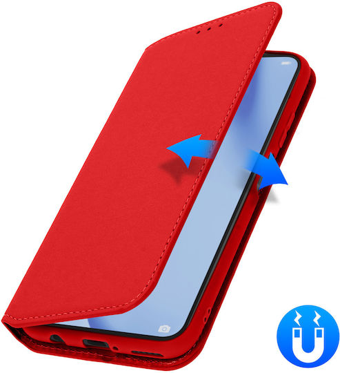 Classic Edition Stand Case Card Slot Huawei P40 Lite – Red